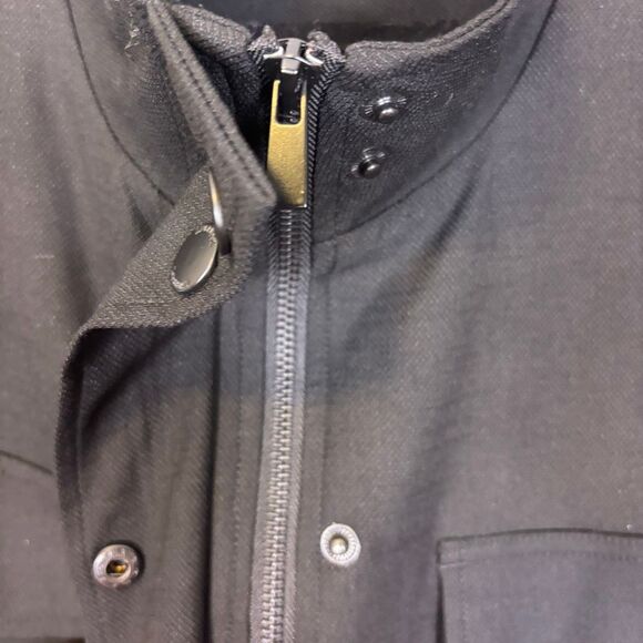 New Liverpoool Black Zip Up and Button Front Cropped Jacket XL - Picture 5 of 8